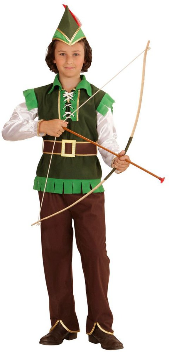 Robin Hood Kostuum | Robin Hood Uit Een Sprookje | Jongen | Maat 140 | Carnaval kostuum | Verkleedkleding